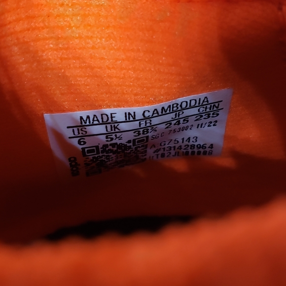 Adidas Kids X Speedportal Messi.3 IN Indoor Shoes Orange - Size 6 - Picture 7 of 8